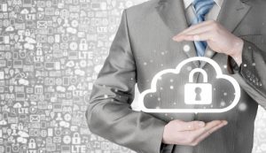 Private Cloud with lock overlay